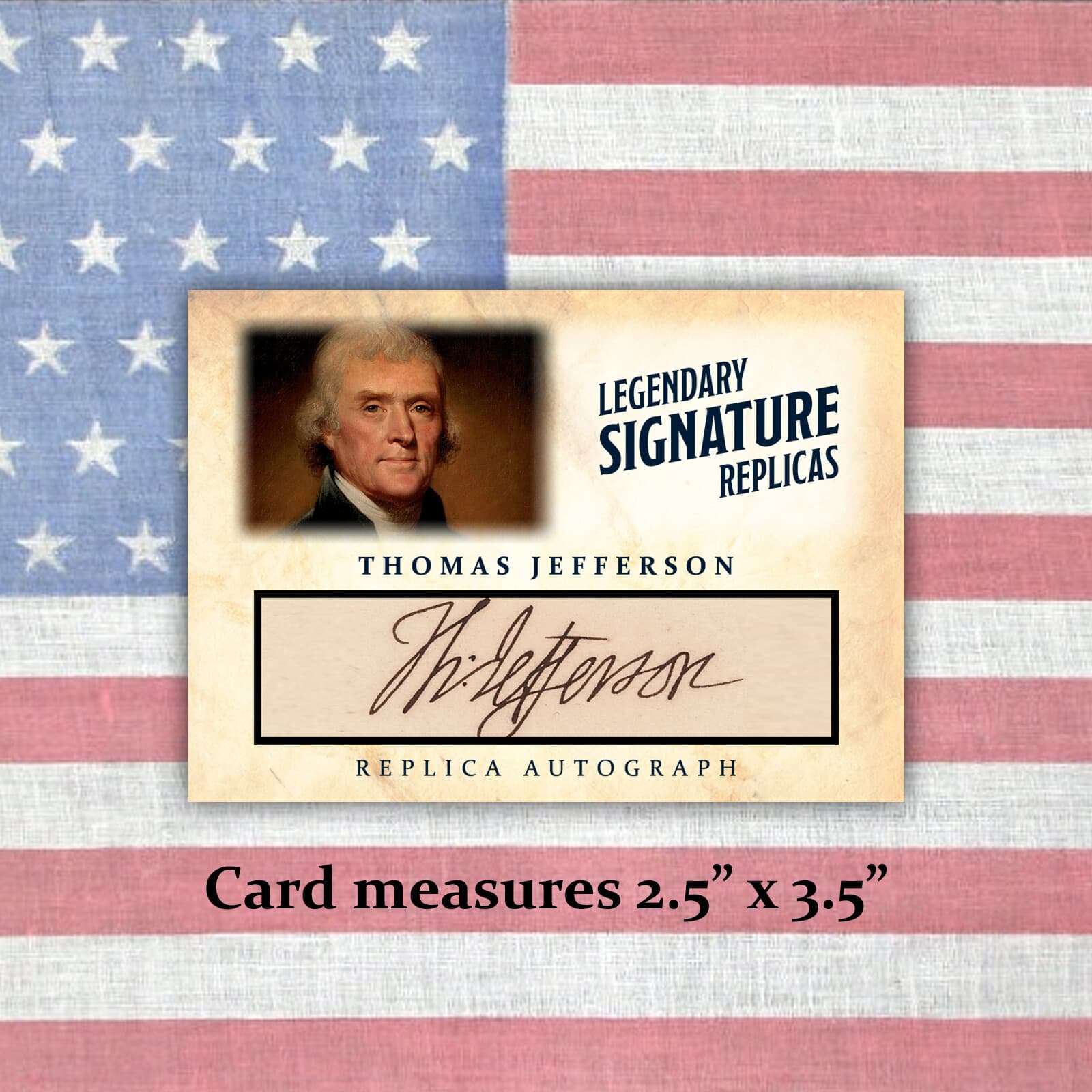 Thomas Jefferson Autograph Replica Presidential Signature Card ACEO Historic 2