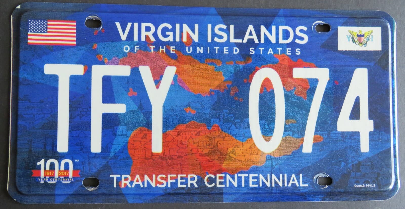 US VIRGIN ISLANDS - ST THOMAS - CARIBBEAN ISLAND license plate  2017  PICK ONE 4
