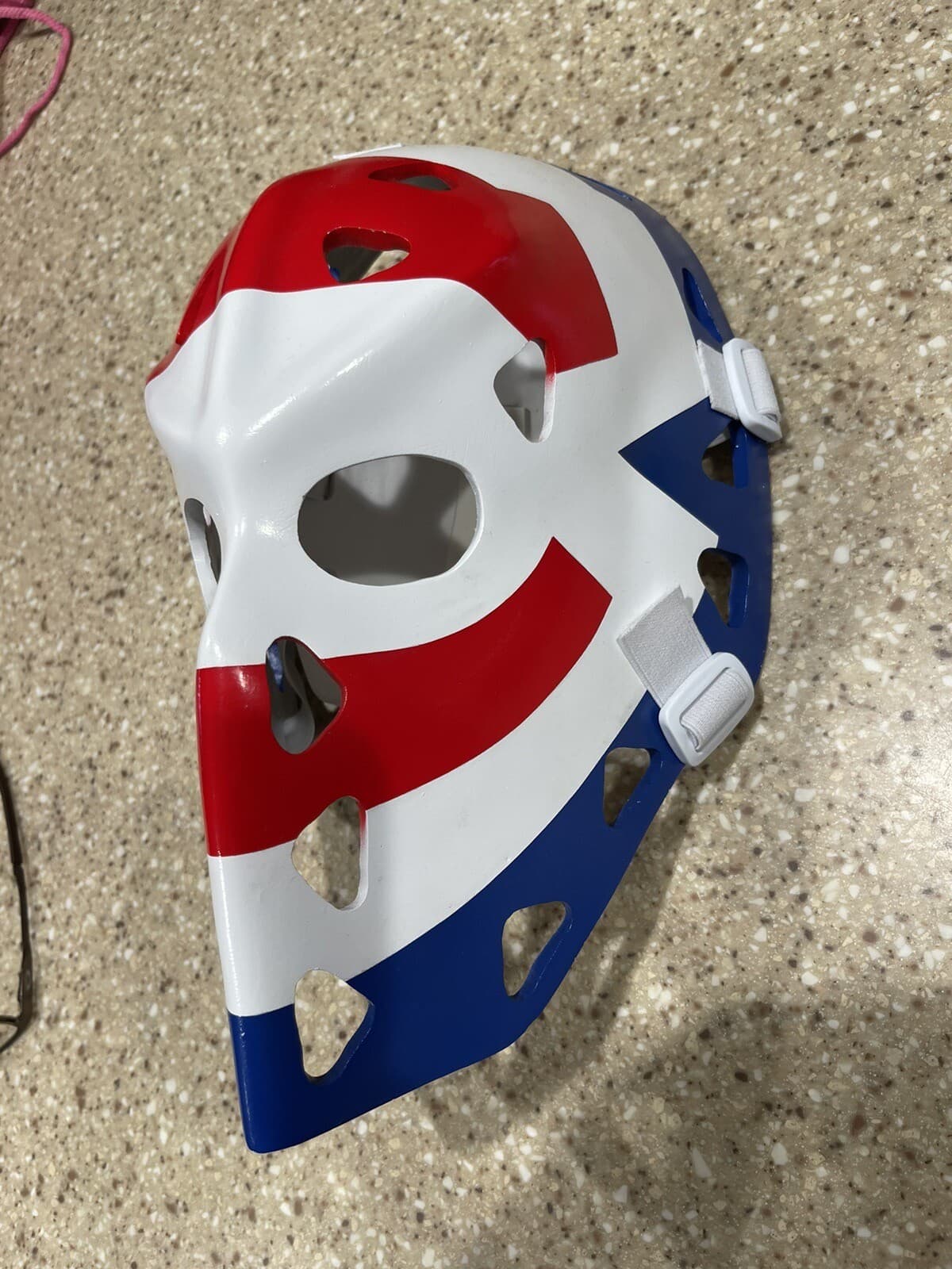 Replica Ken Dryden Montreal Canadiens Fibreglass Goalie Mask With Backplate 2
