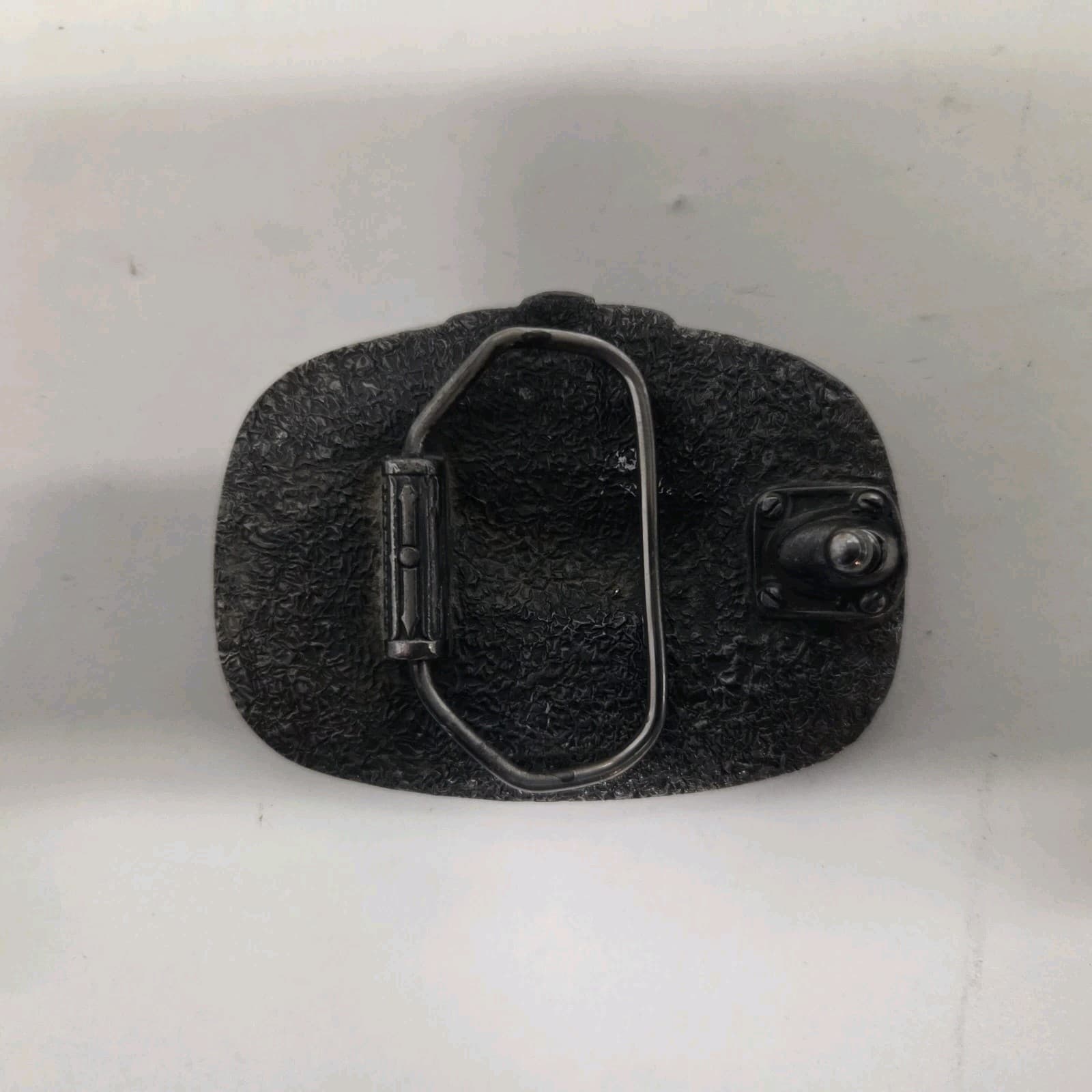 Vintage World Dairy Expo Milking Cow 3" Silver Toned Belt Buckle 3