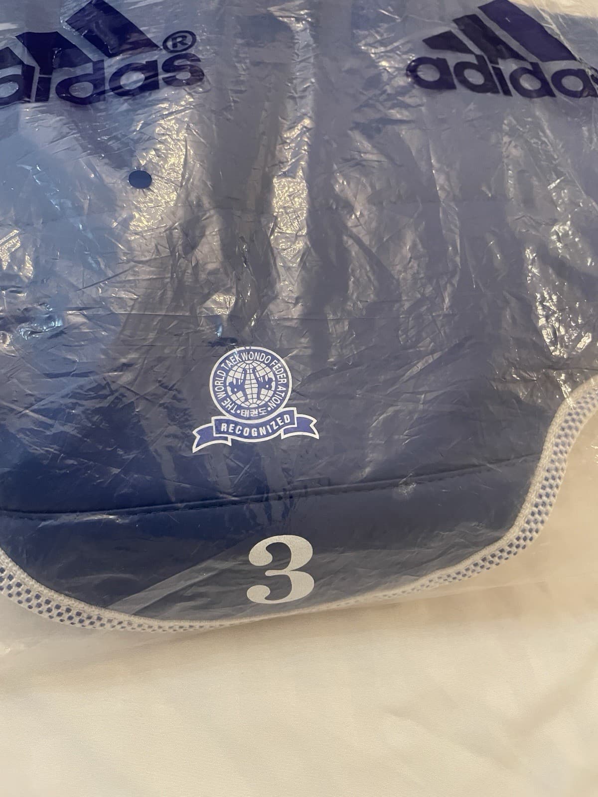 Size 3 Adidas Martial Arts Sparring Gear Taekwondo Chest Protector Pad  5