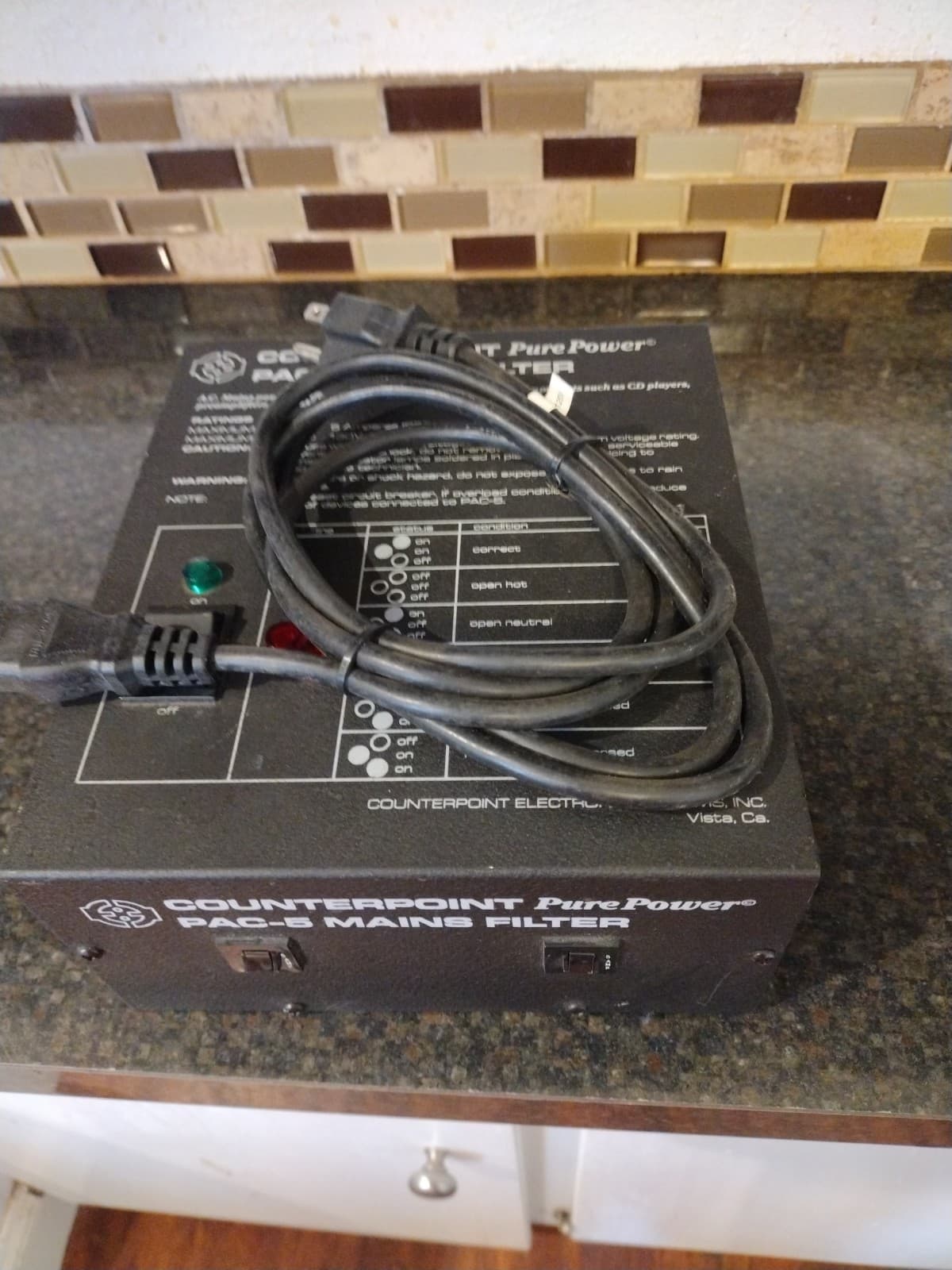 VTG Counterpoint PAC‑5 PurePower Mains Power Filter Audiophile AC Conditioner C2 5
