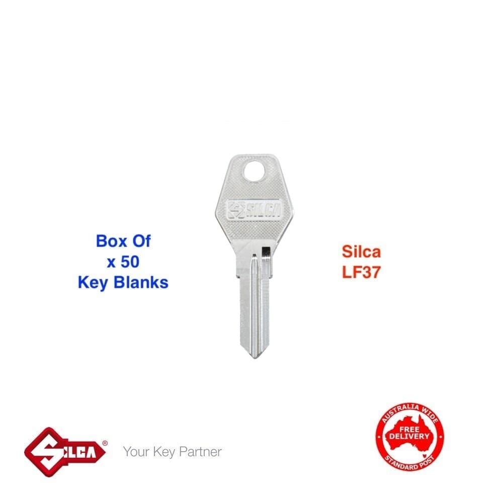 SILCA LF37 Keyblanks-Box Of Fifty- Lowe & Fletcher ,Key Blank-Free Postage