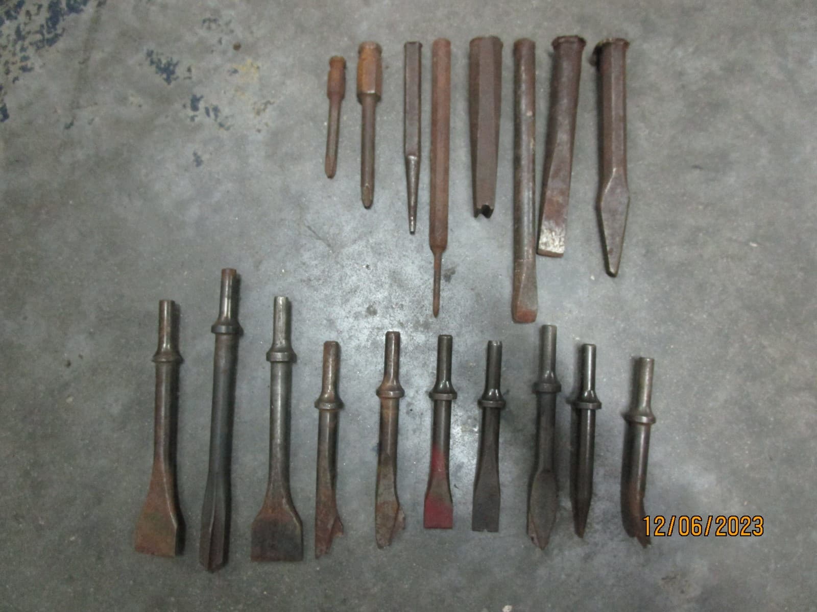 Lot Air Hammer Bits & Punches