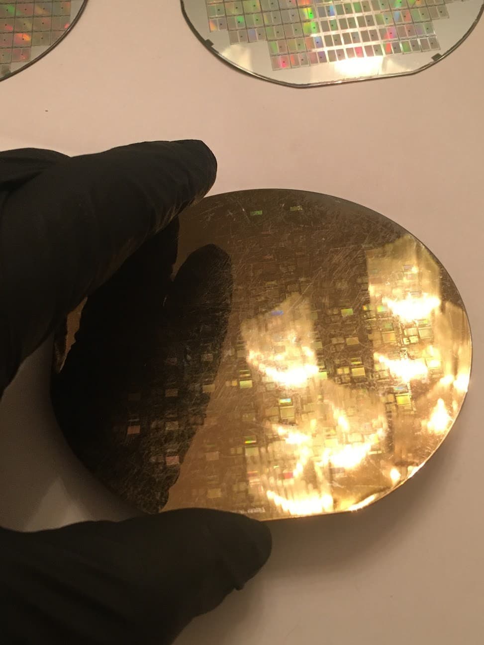 4" Unknown Silicon Wafer 1980s Extremely Rare Vintage CPU Chip 6