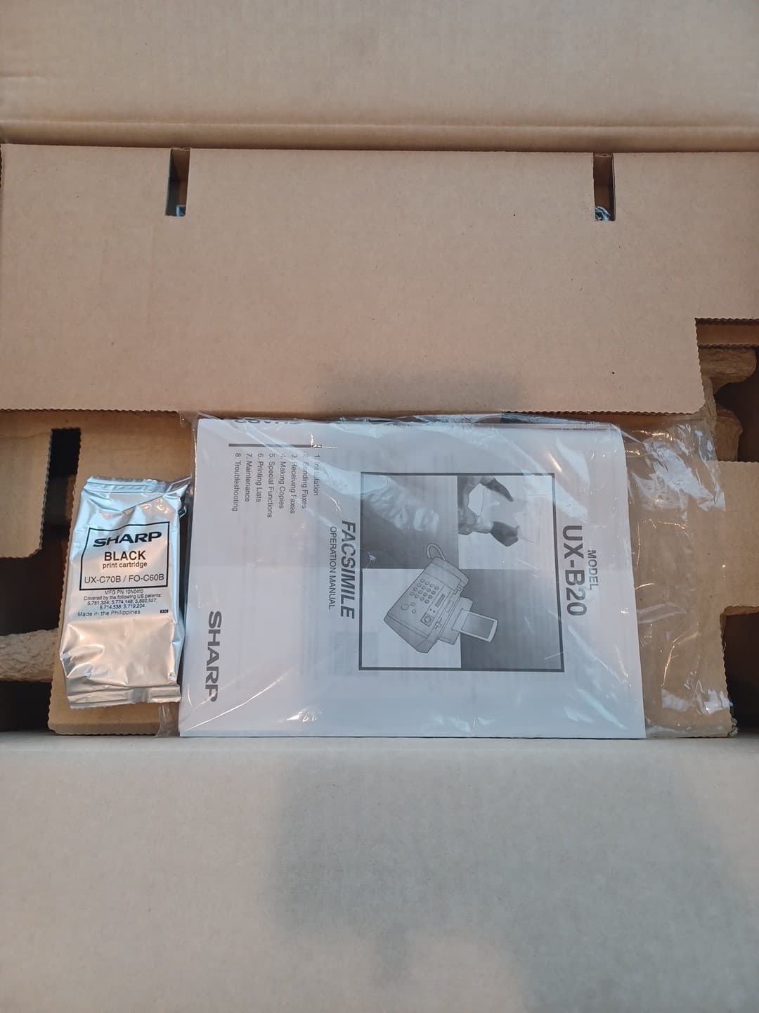 Sharp UX B20 Inkjet Fax Facsimile Machine for Small & Home Office NOS Untested 3