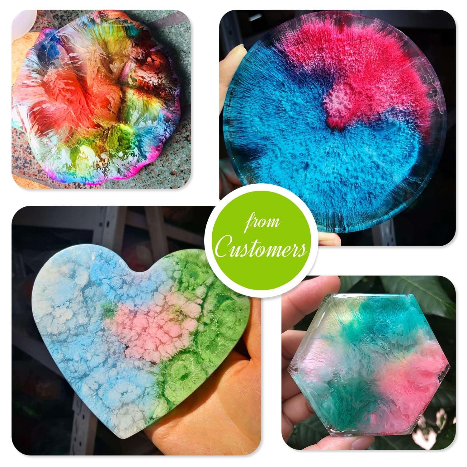 Alcohol Ink Set - 24 Vibrant Colors for Resin Art, Petri Dish Making, Epoxy P... 4