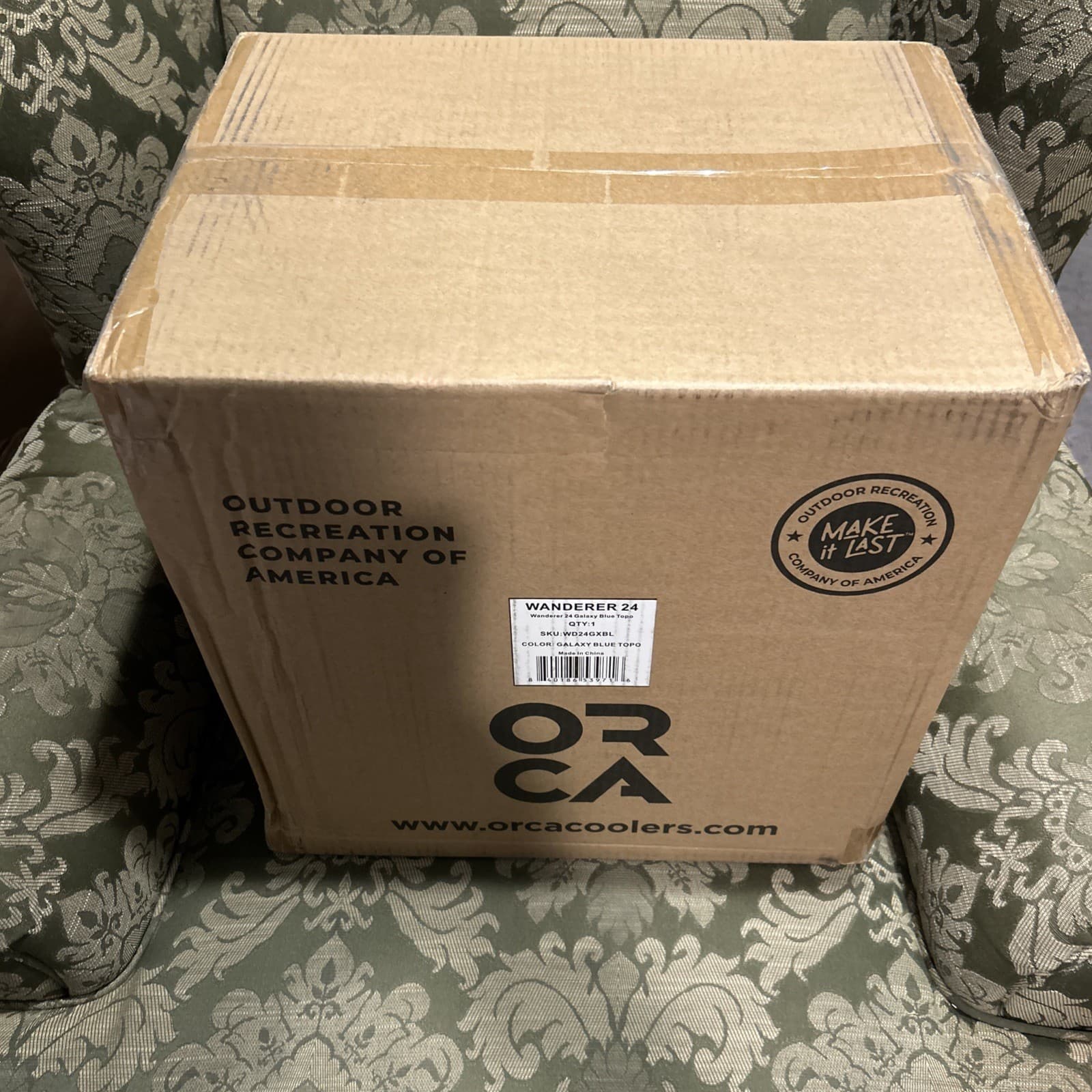 Orca Wanderer 24 Soft-Side Cooler Galaxy Blue TOPO 4