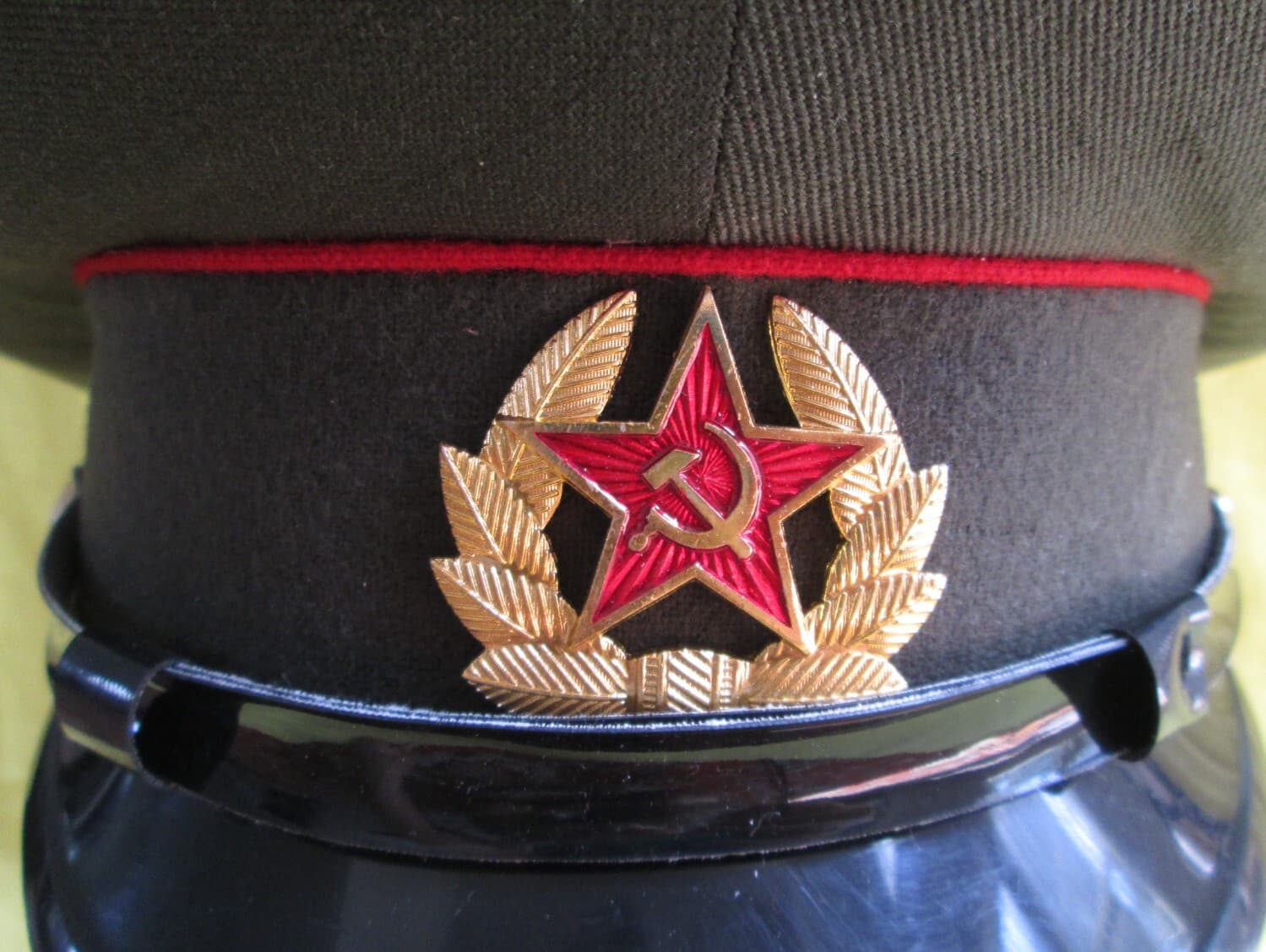 Original 1994 Russian Army Enlisted Man Visor Hat/NEW+1984 Garrison Pins Cap/SU 4