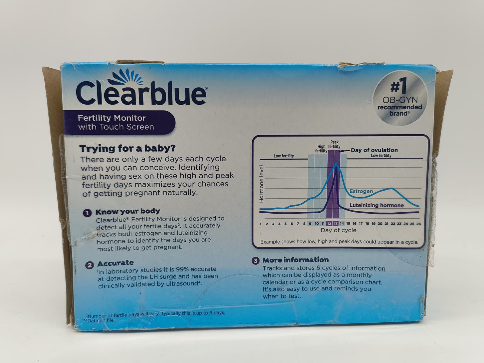 Clearblue Fertility Monitor Fertile Window Touch Screen 4