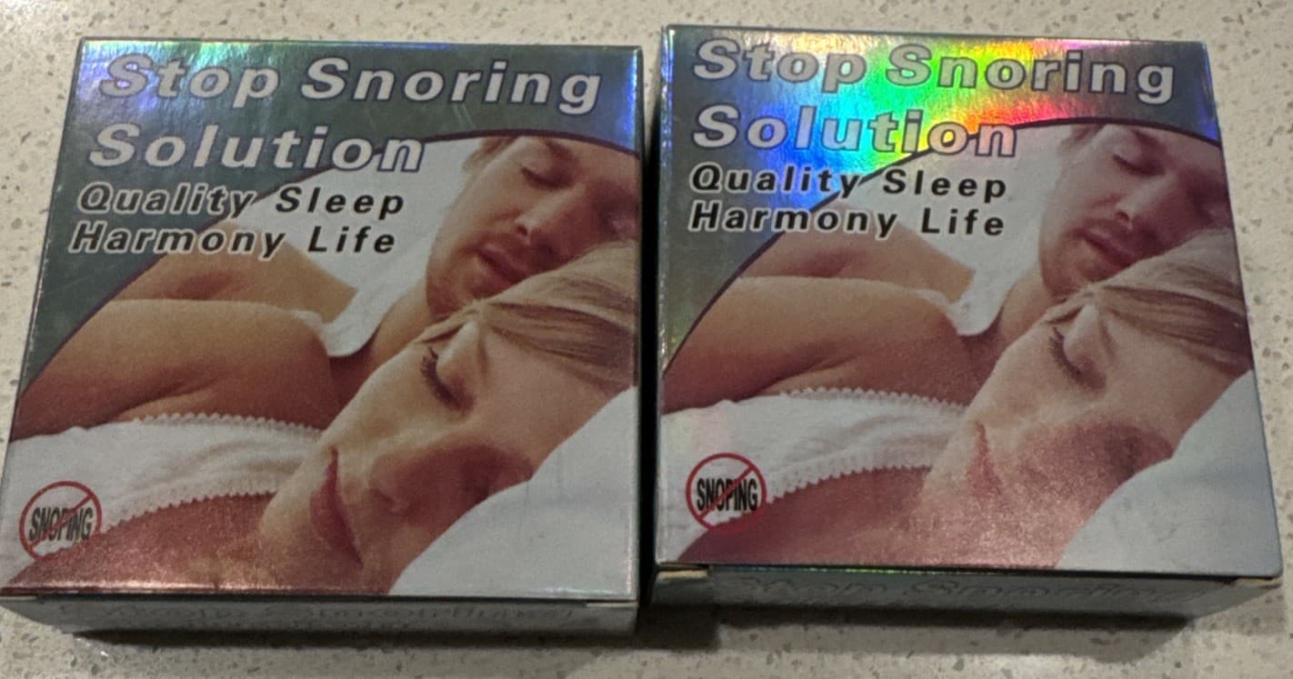 2x Stop Snoring Solution Mouthpiece Sleeping Aid Apnea Guard Anti Snore Stopper 2