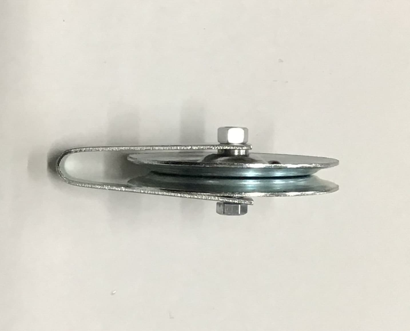 4" Pulley Sheave Fork 200lb Heavy Duty Garage Door OHD 3/8 Bore 6 Rivet Nut Bolt 5