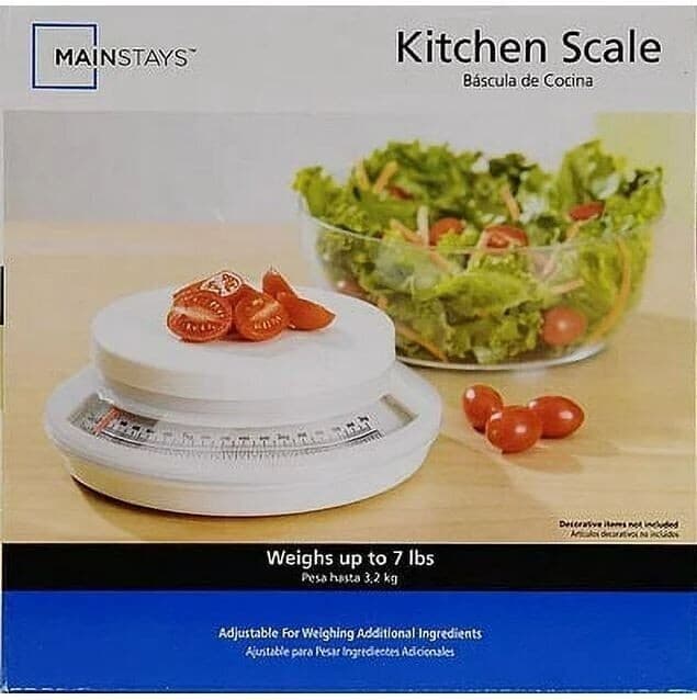 Mainstays Kitchen Scale 33652 Weighs Up To 7 Pounds Removable Bowl Included 2