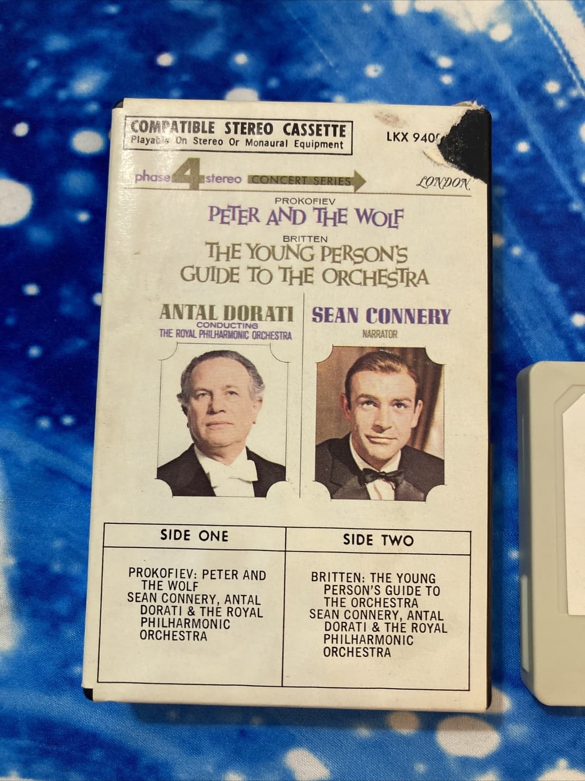VTG Cassette Paper Insert Profofiev Peter and the Wolf Sean Connery/Dorati  2