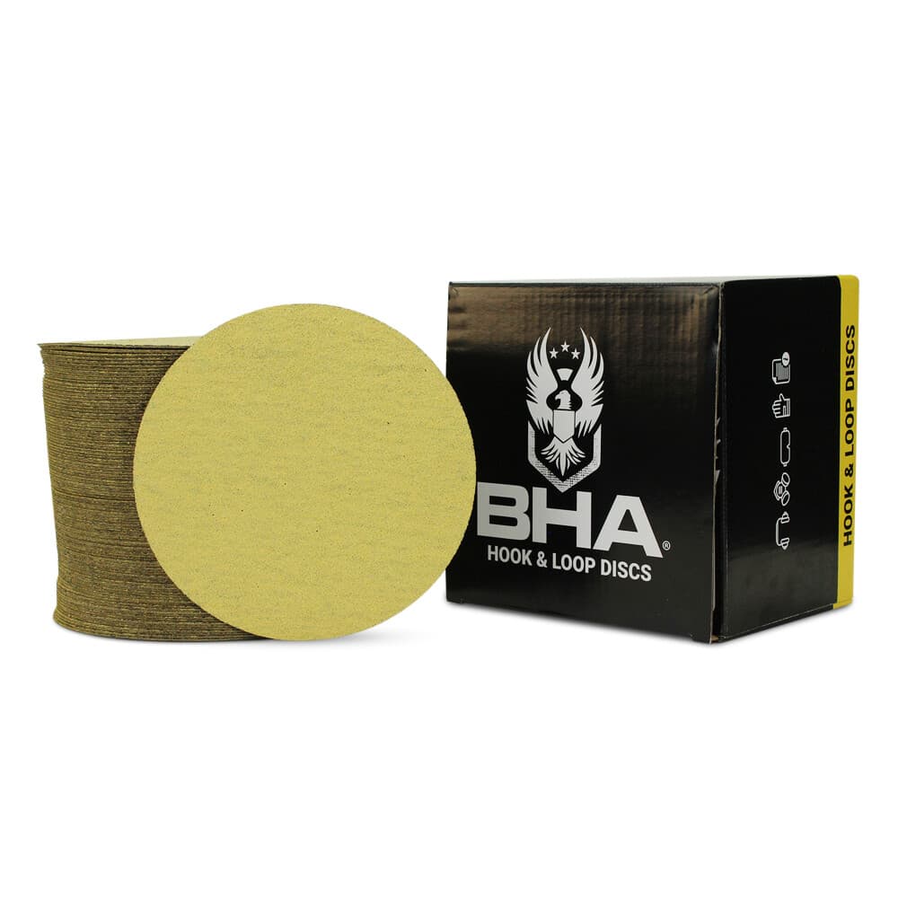 100 Pack - 6" Inch 80 Grit No Hole Hook & Loop Sanding Discs Orbital DA Disks