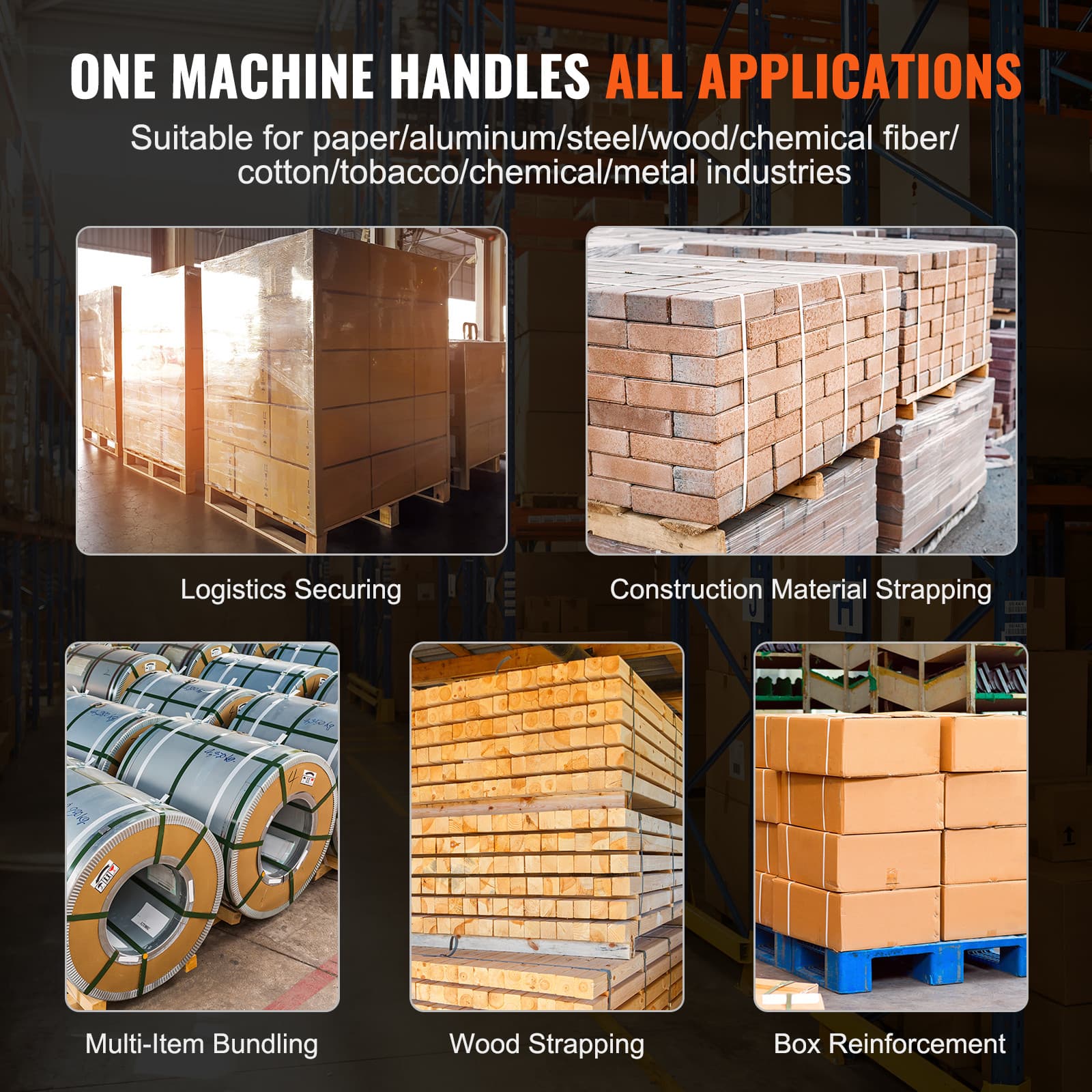 Automatic Electric Strapping Machine Tool for PP/PET 0.35"-0.63" Straps 6