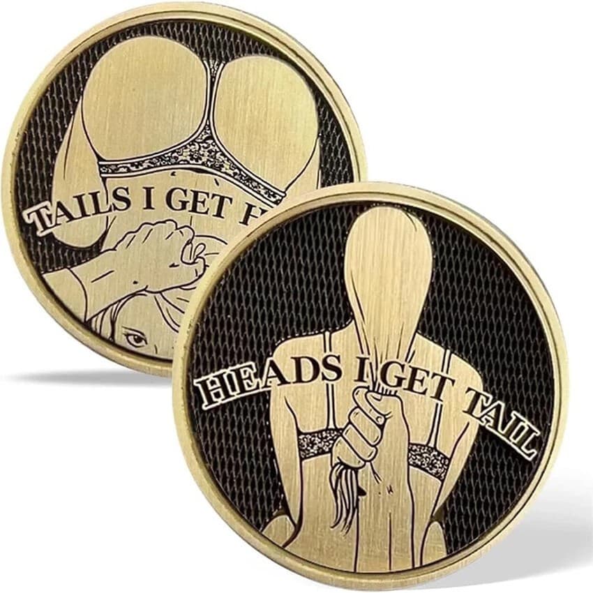 Rare Sexy Lady Coin Collectible Gift - Heads/Tails Challenge Medal-Free Shipping 5