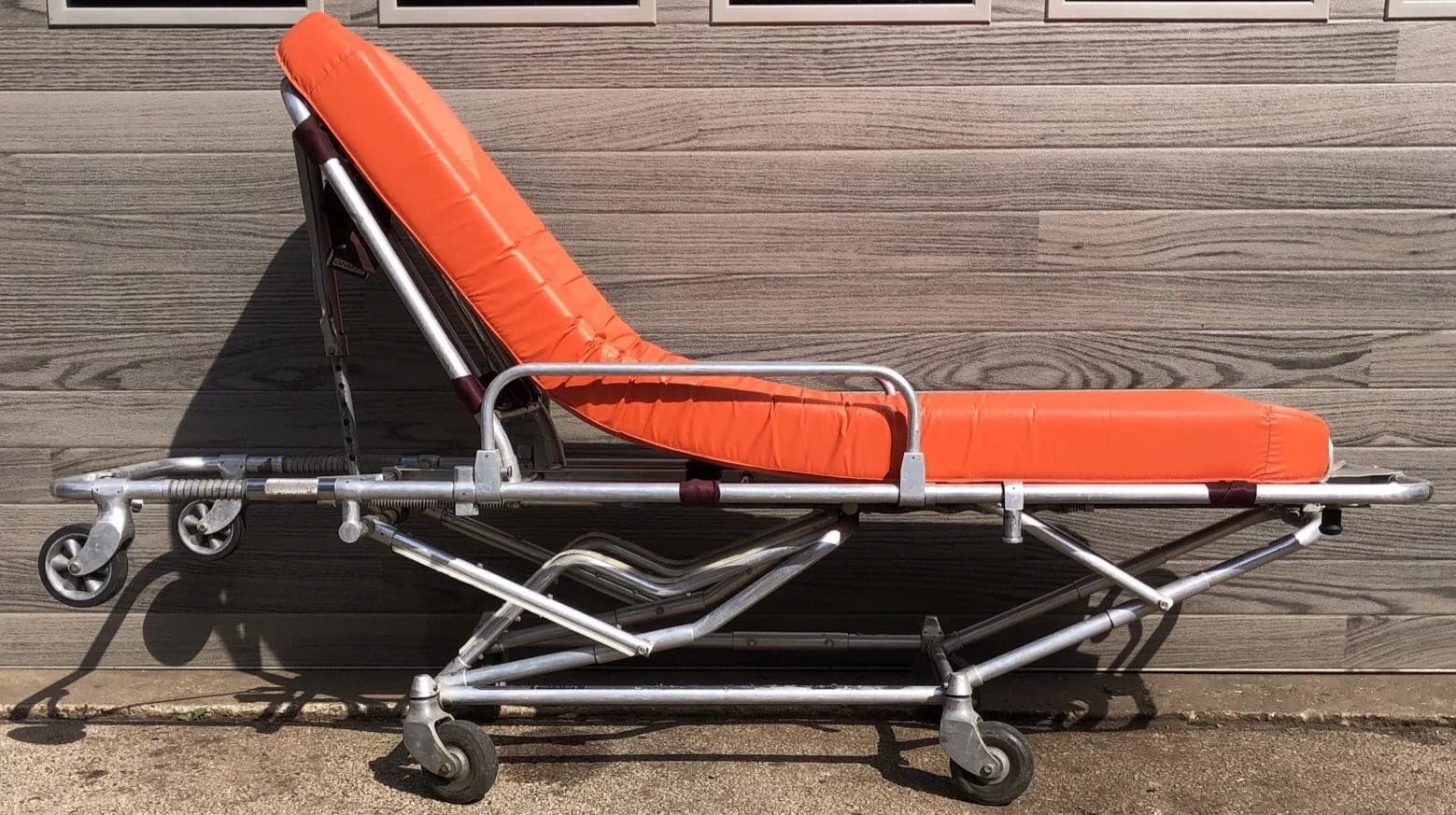 Ferno Ambulance Aluminum Emergency Stretcher Cot Gurney Patient Transport + Pad 5