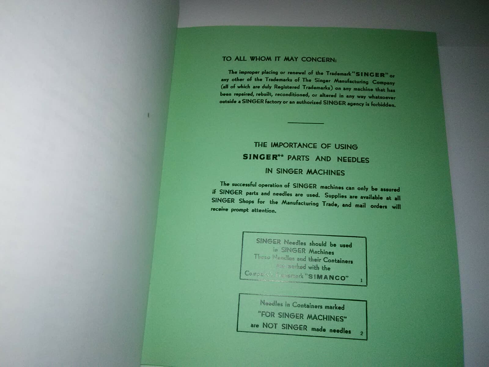 Singer 29K Sewing Machine Service Manual Reproduction (29K71 29K72 29K73) 3