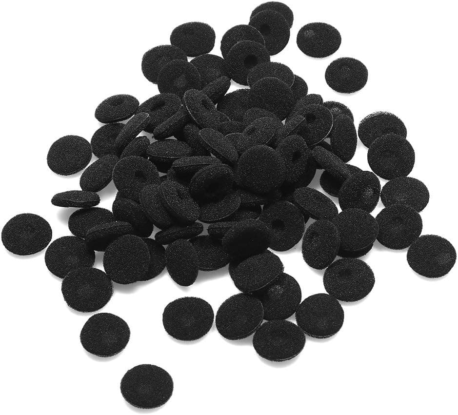 Shapenty Black Soft Foam Earbuds Cushions Earphone Headphone Cap black  2