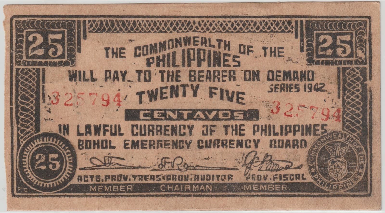 WWII Japan Japanese Occupation Invasion 1942 GUERRILLA War Collection Money D21