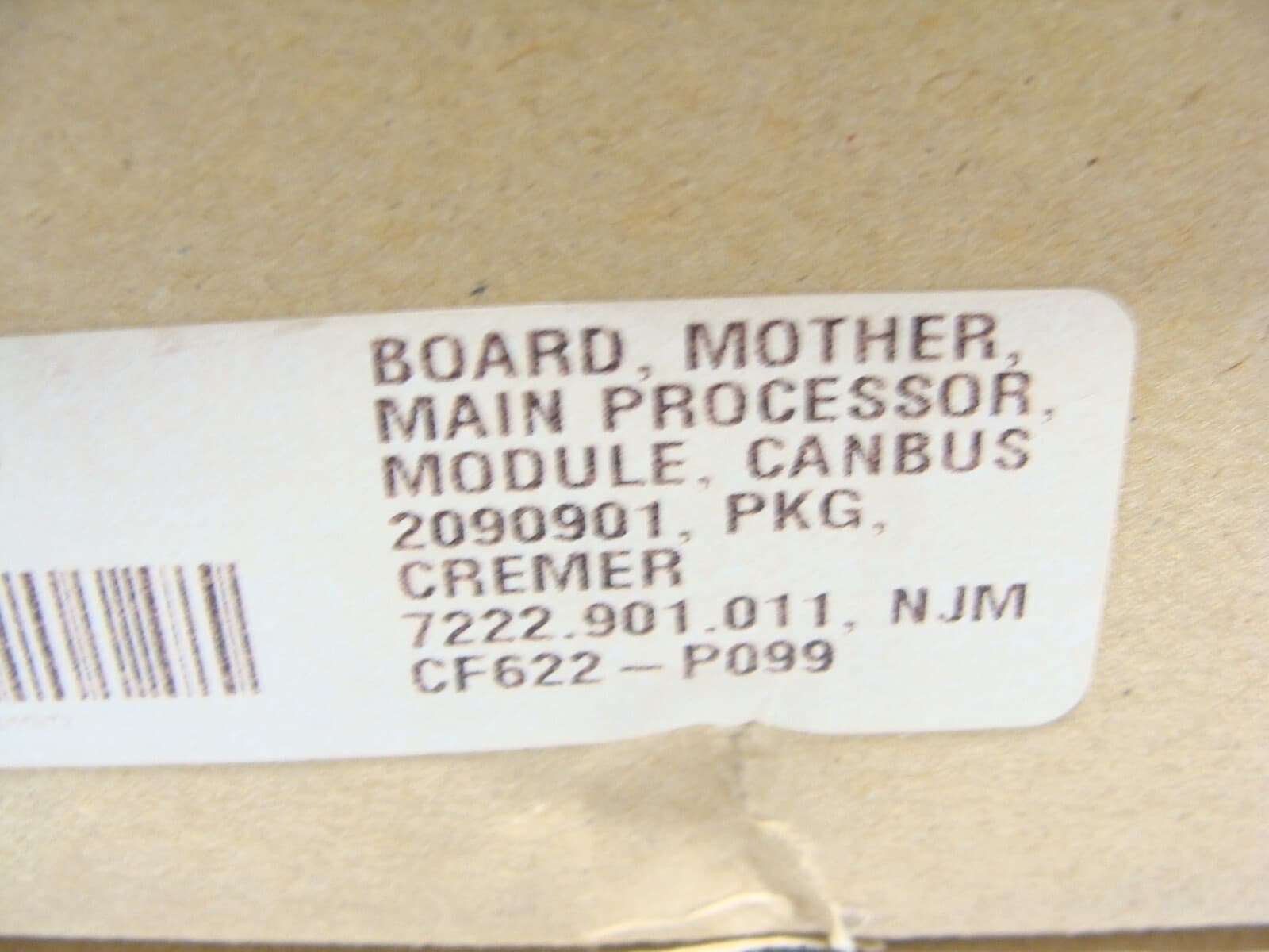 Cremer 2090901 7222-901-011 Main Processor Board CF622 Tablet Capsule Counter 2