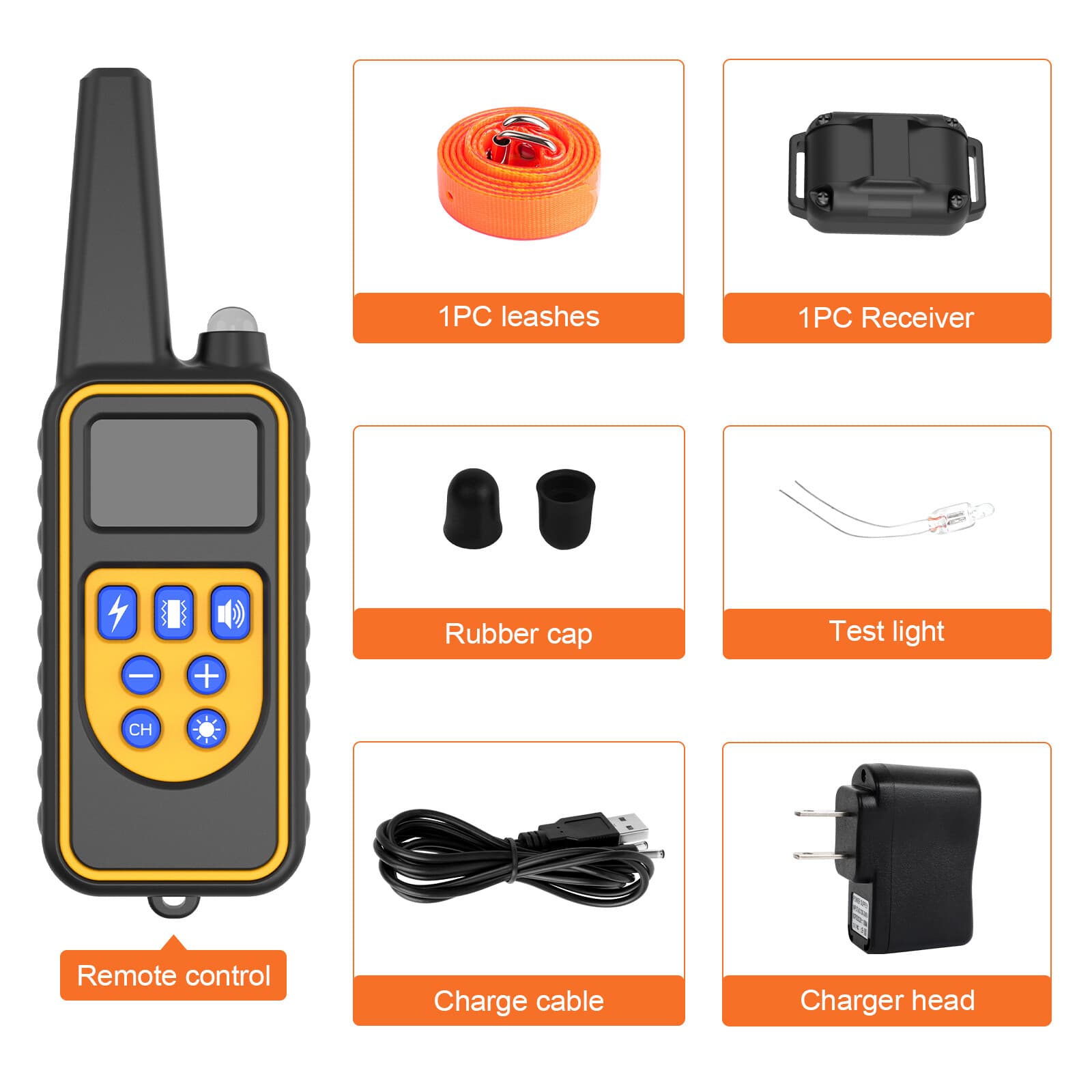 Dog Pet Training Collar Rechargeable Waterproof Electric Shock 3000 FT 3