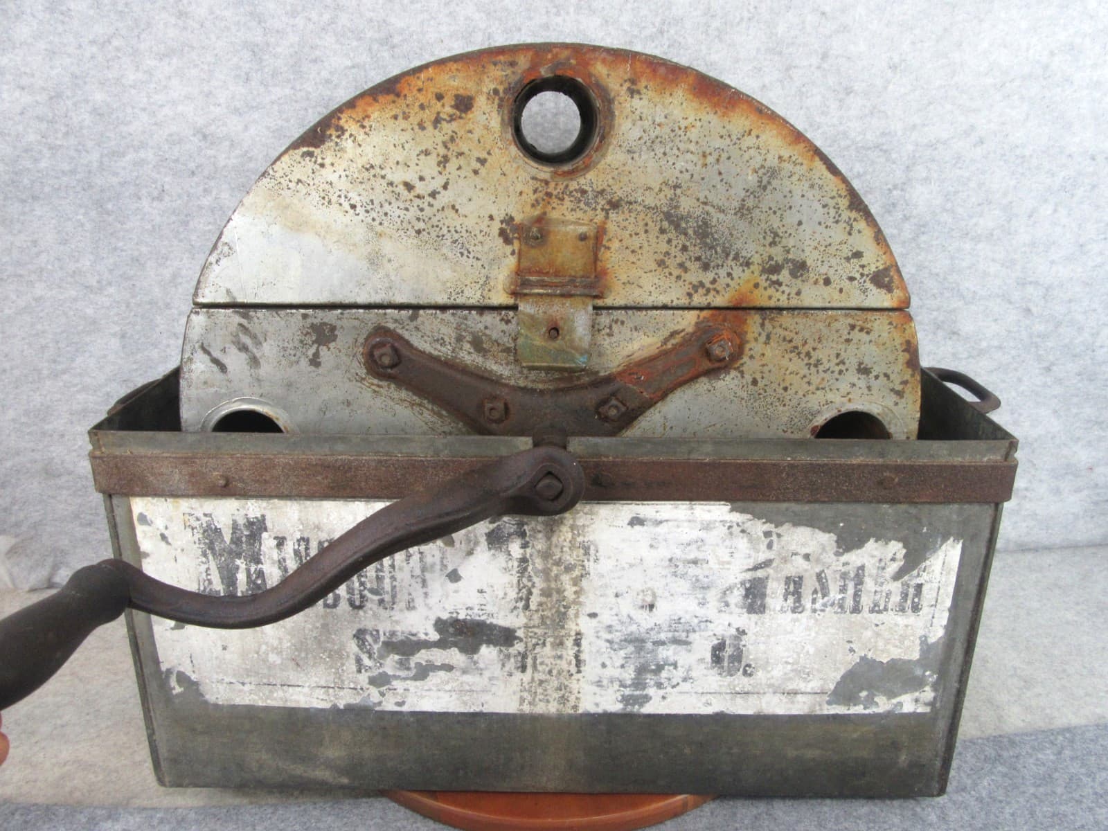 RARE Antique Missouri Stove Top Victorian Steam Hand Crank Washing Machine 5