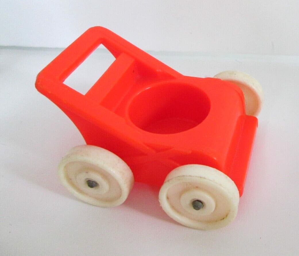 Vtg 1972 Fisher Price Little People Dollhouse Nursery Baby Furniture Set 6