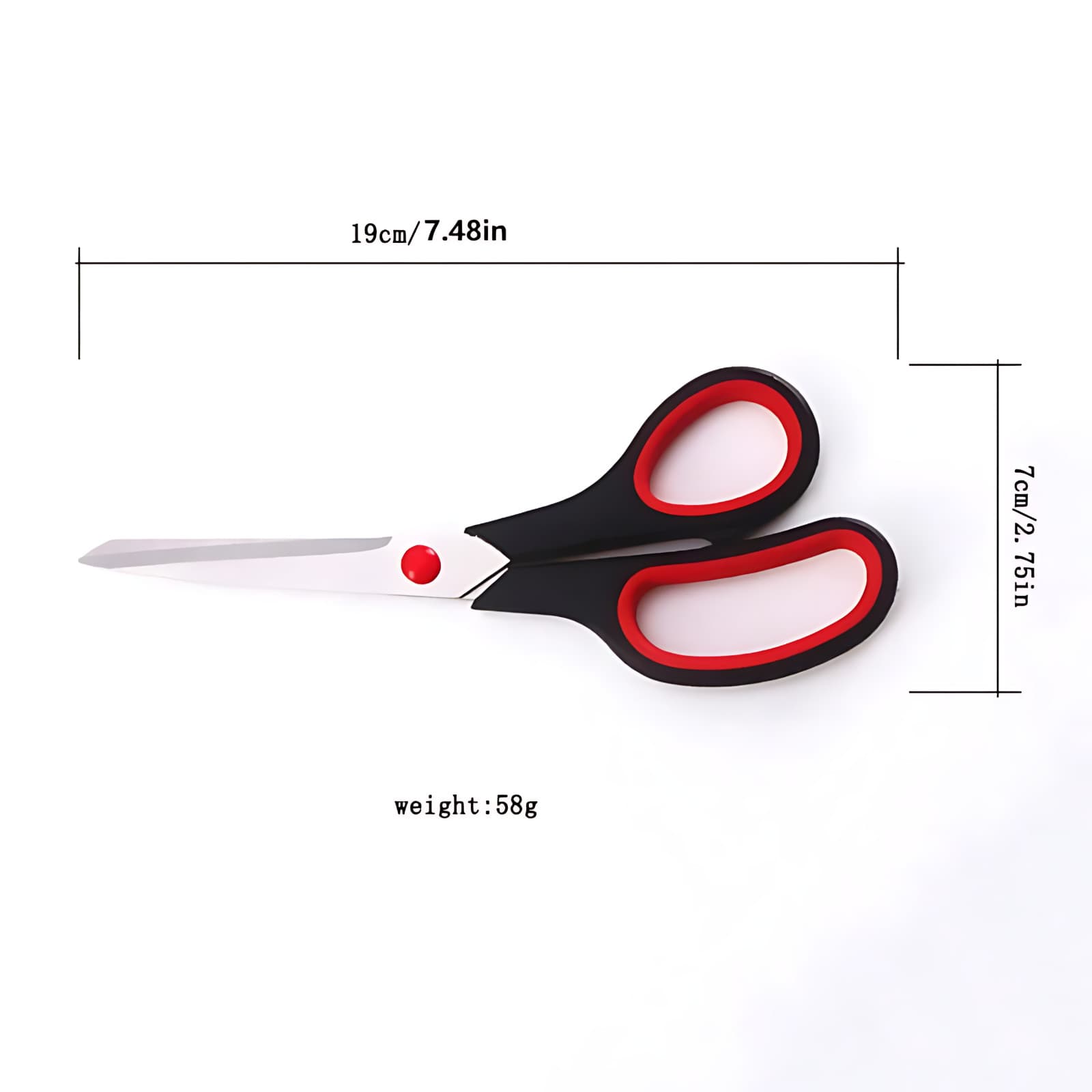 1pc Scissors MultiUse Comfortable Grip for Fabric Sewing Craft Use Home & Office 2