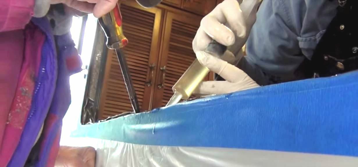 Epoxy Thin Injectable Glue 4 RV Panel Delamination- Mushy Wood Floor Rot Repair 4