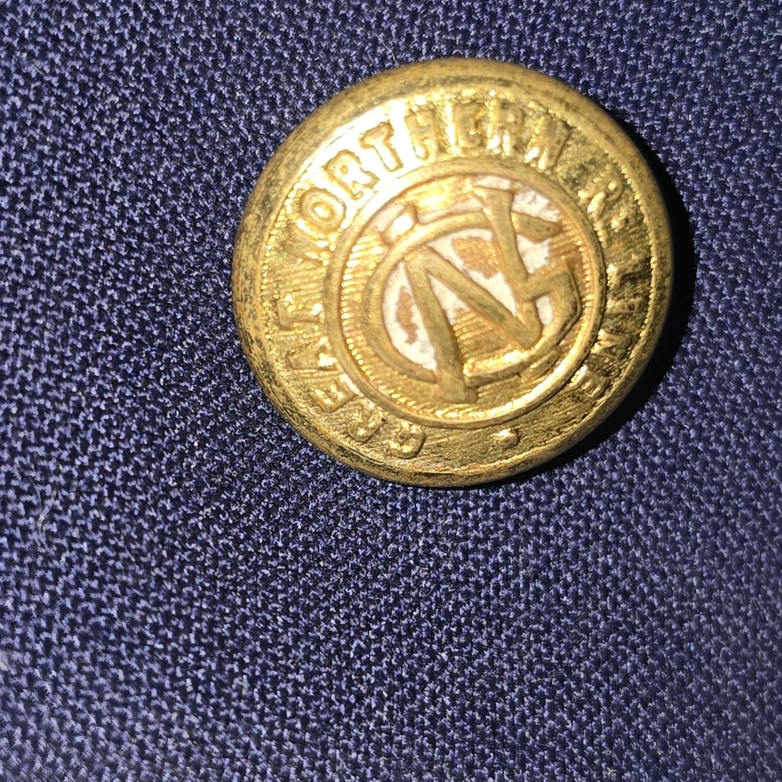 Great Northern Railway Elevator Conductor Hat Rail Train Union 7¼ + RE Line Pin 3