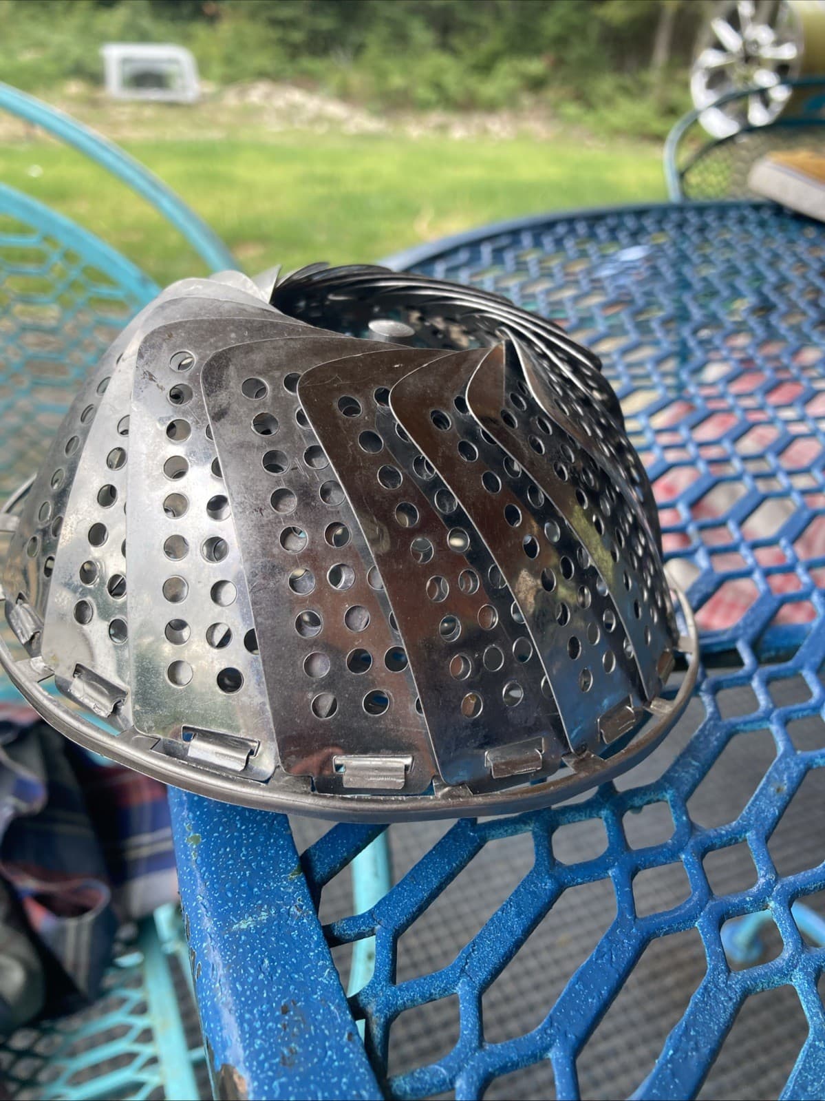 Vintage Ekco Stainless Steel Korea Collapsible Vegetable Steamer Basket- 9" 4