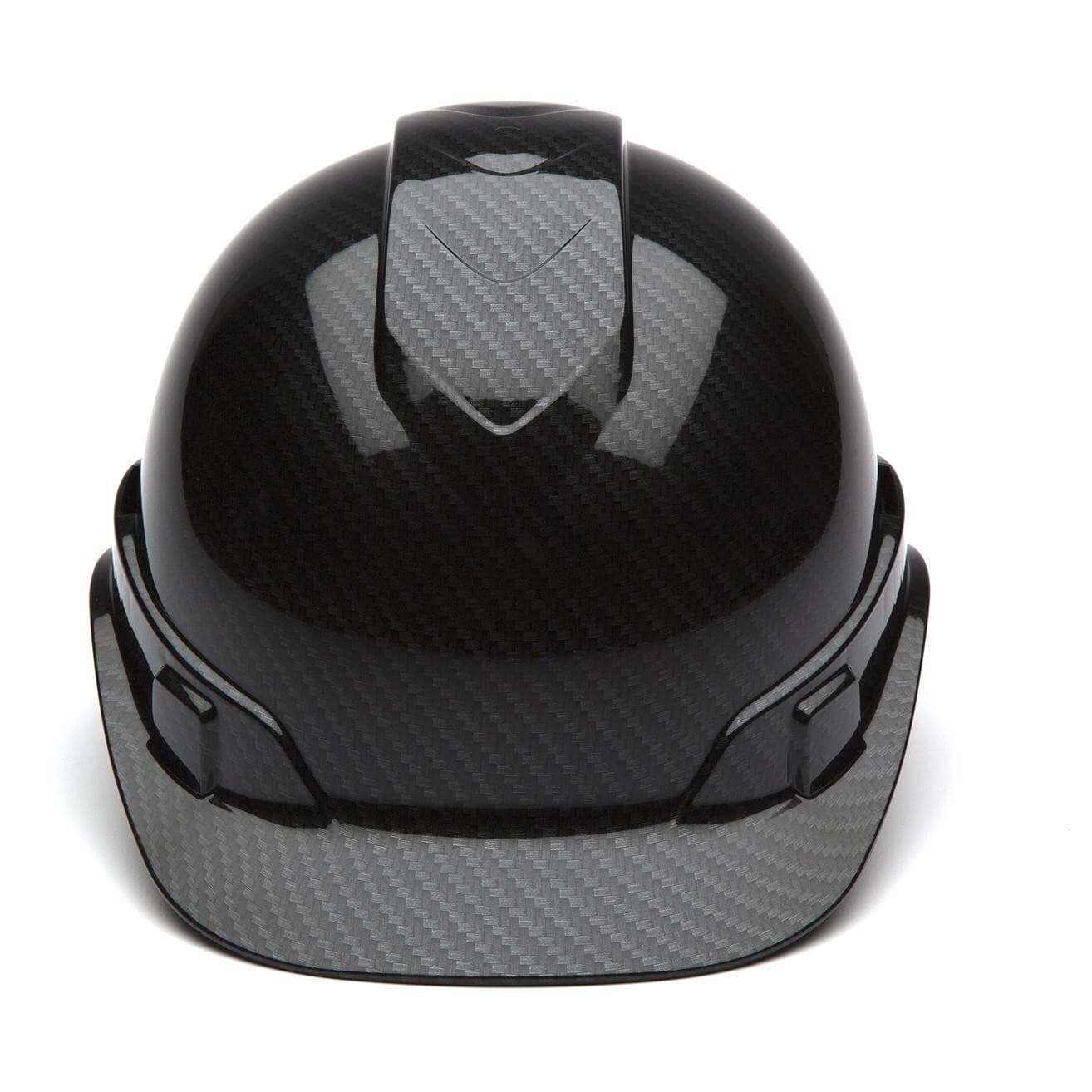 RIDGELINE GRAPHITE CAP SHINY BLACK PROTECTIVE CONSTRUCTION HARD HAT 4 PT RATCHET 2