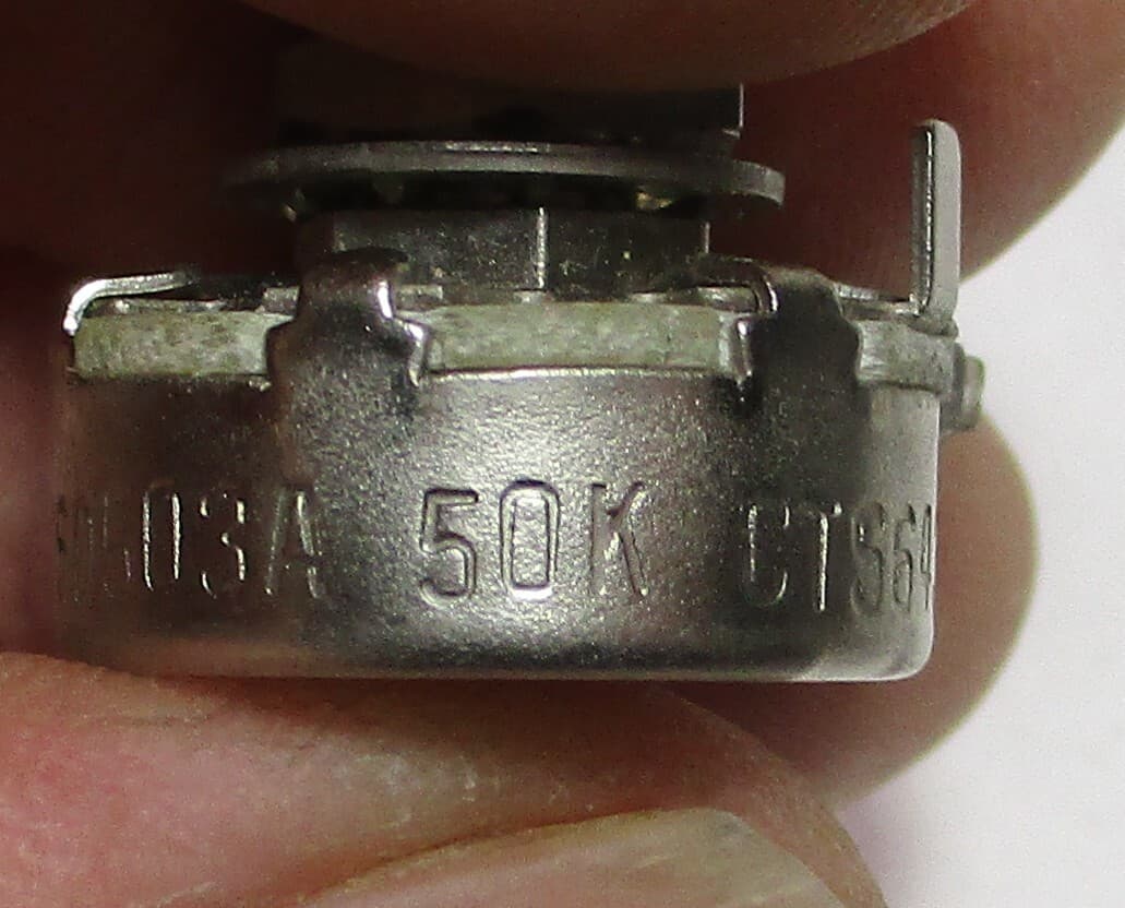CTS CTS-6438 RV5NAYSD503A 50K Ohm Linear Taper 1/8" Shaft Potentiometer NOS 4