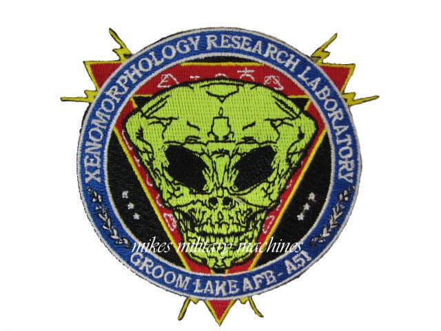 Black Ops Area 51 Space Alien Autopsy Xenomorphology Laboratory Research Patch