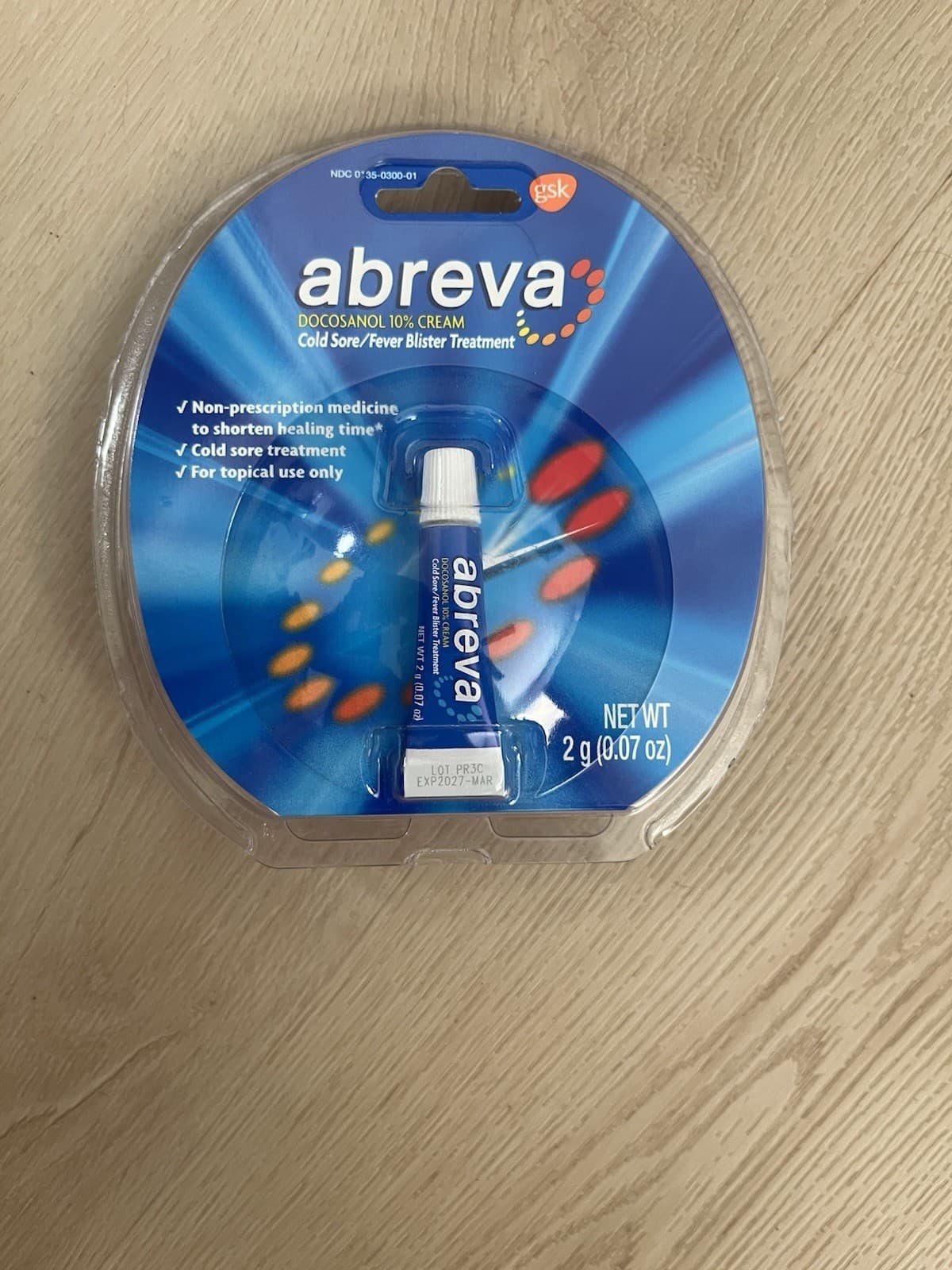 New Sealed Abreva Cold Sore/Fever Blister Treatment