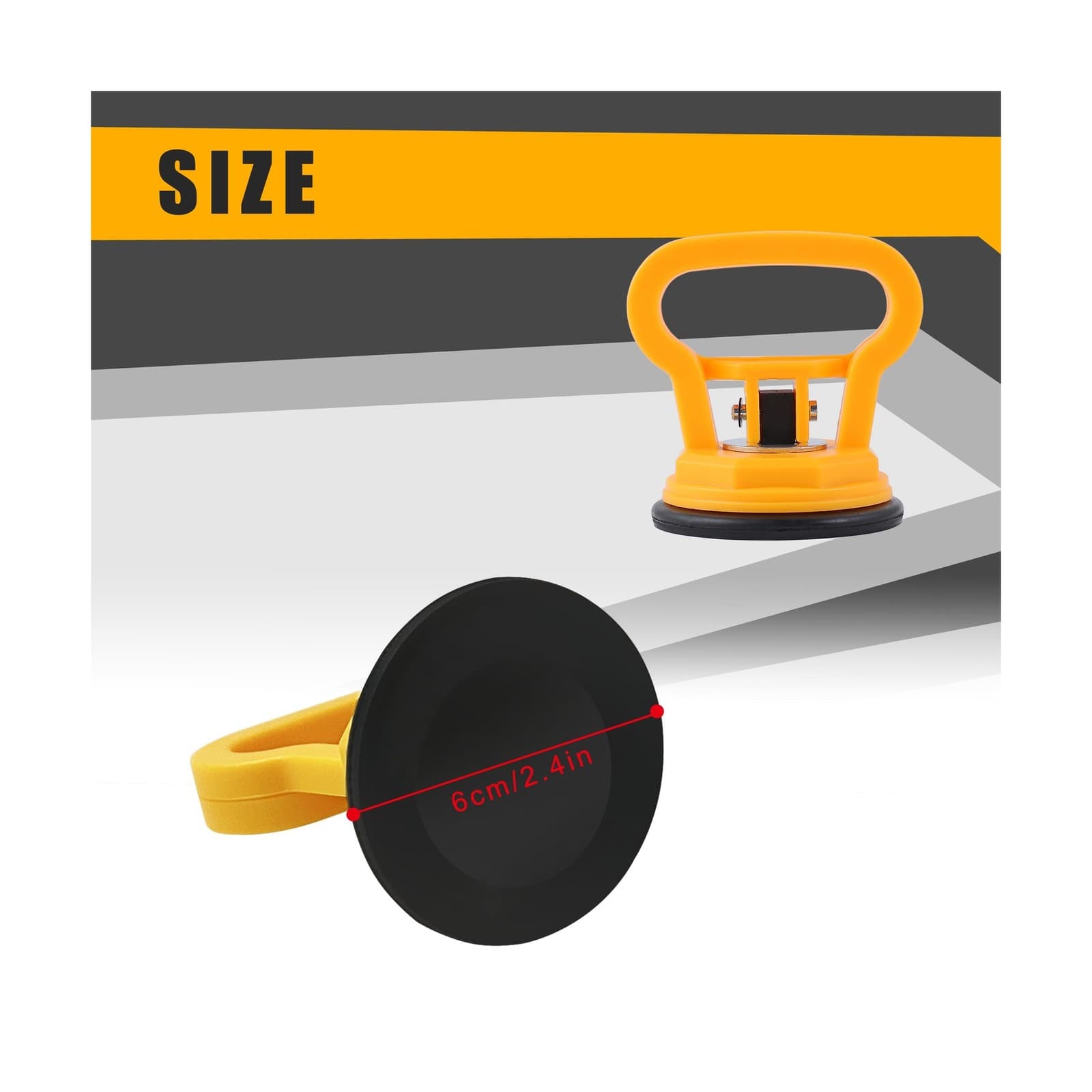 Amooca Glass Suction Cup Lifter Heavy Duty Tile Marble Suction Cup Vacuum Lif... 3