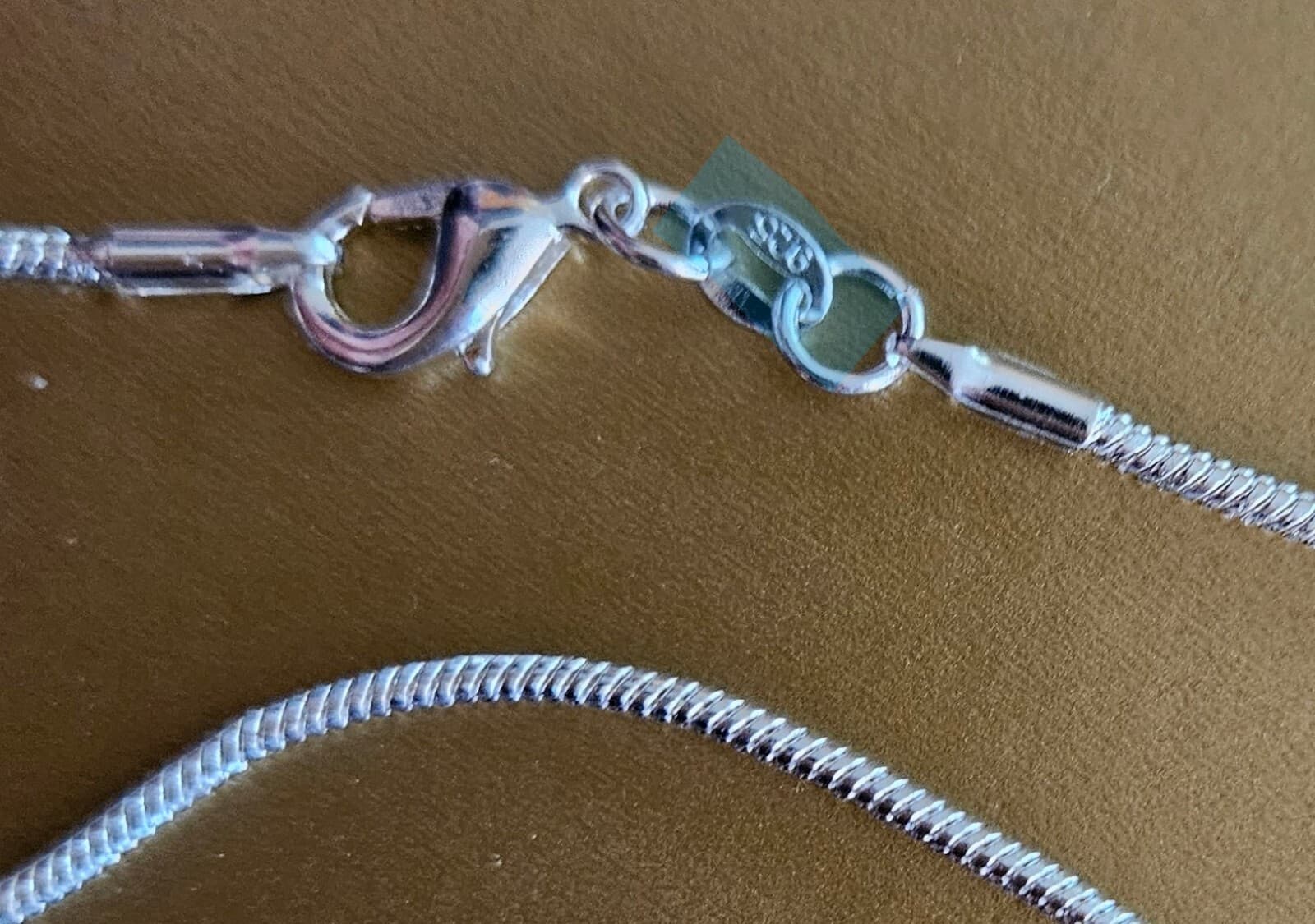 Sterling Silver 925 Border Collie Dog Crystal Charm & Necklace Jewelry  FS 3