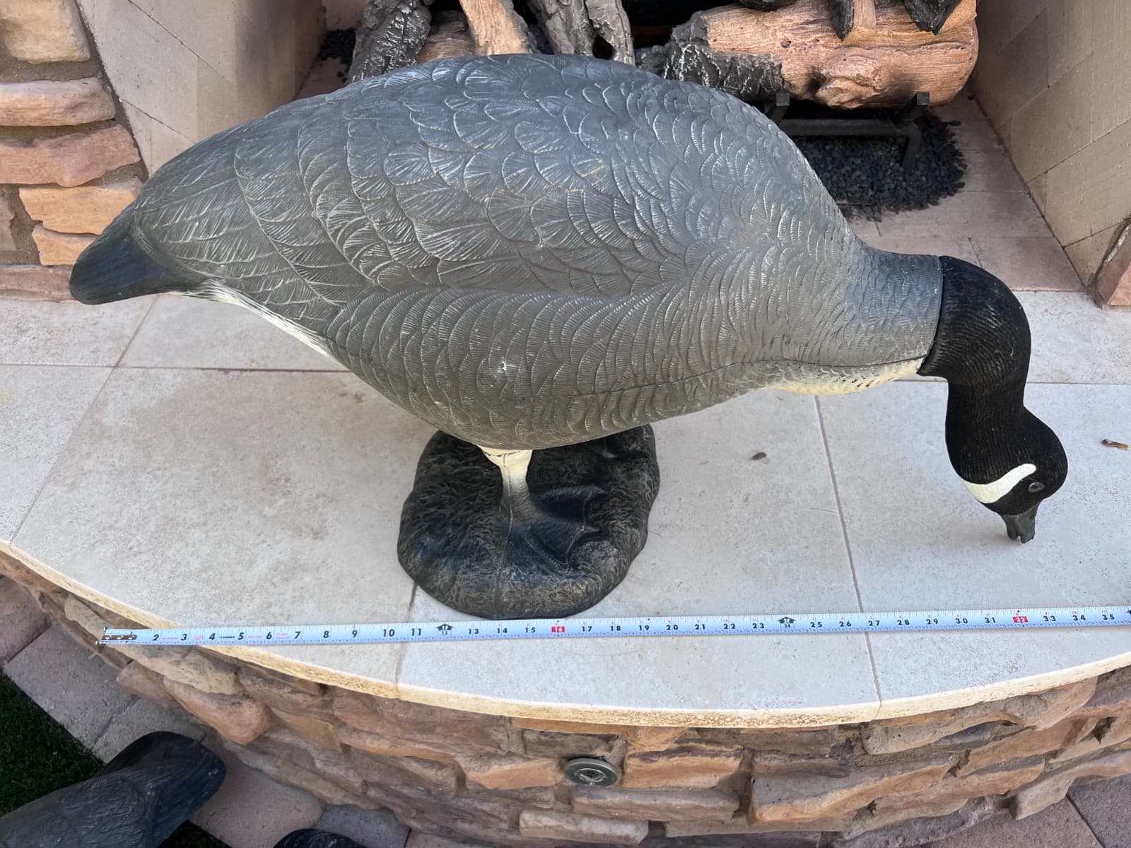 Lot of 4 Judge Full Body Goose Flock Standing Canadian Geese Decoys 2