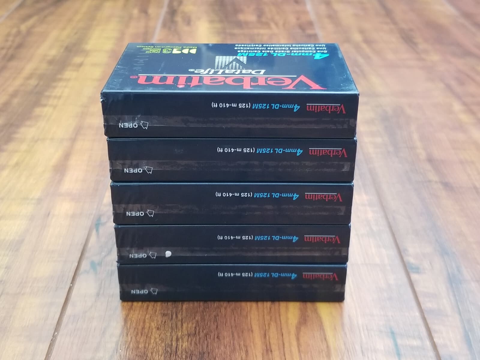 Lot of 5 - Verbatim DataLife 4mm-DL 125M 12GB DDS3 Data Cartridge Tape - NEW 4