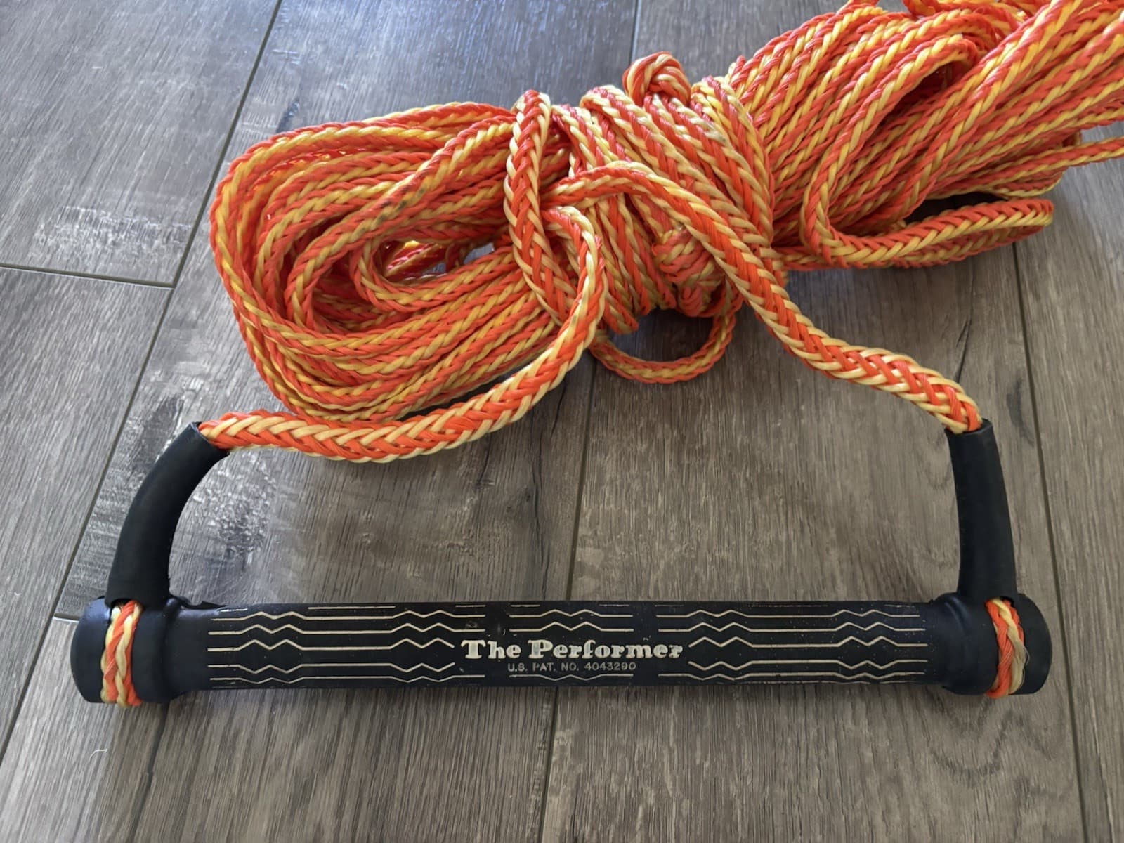 1970's Vintage Water Ski Tow Rope "The Performer" PATENT 4043290 4
