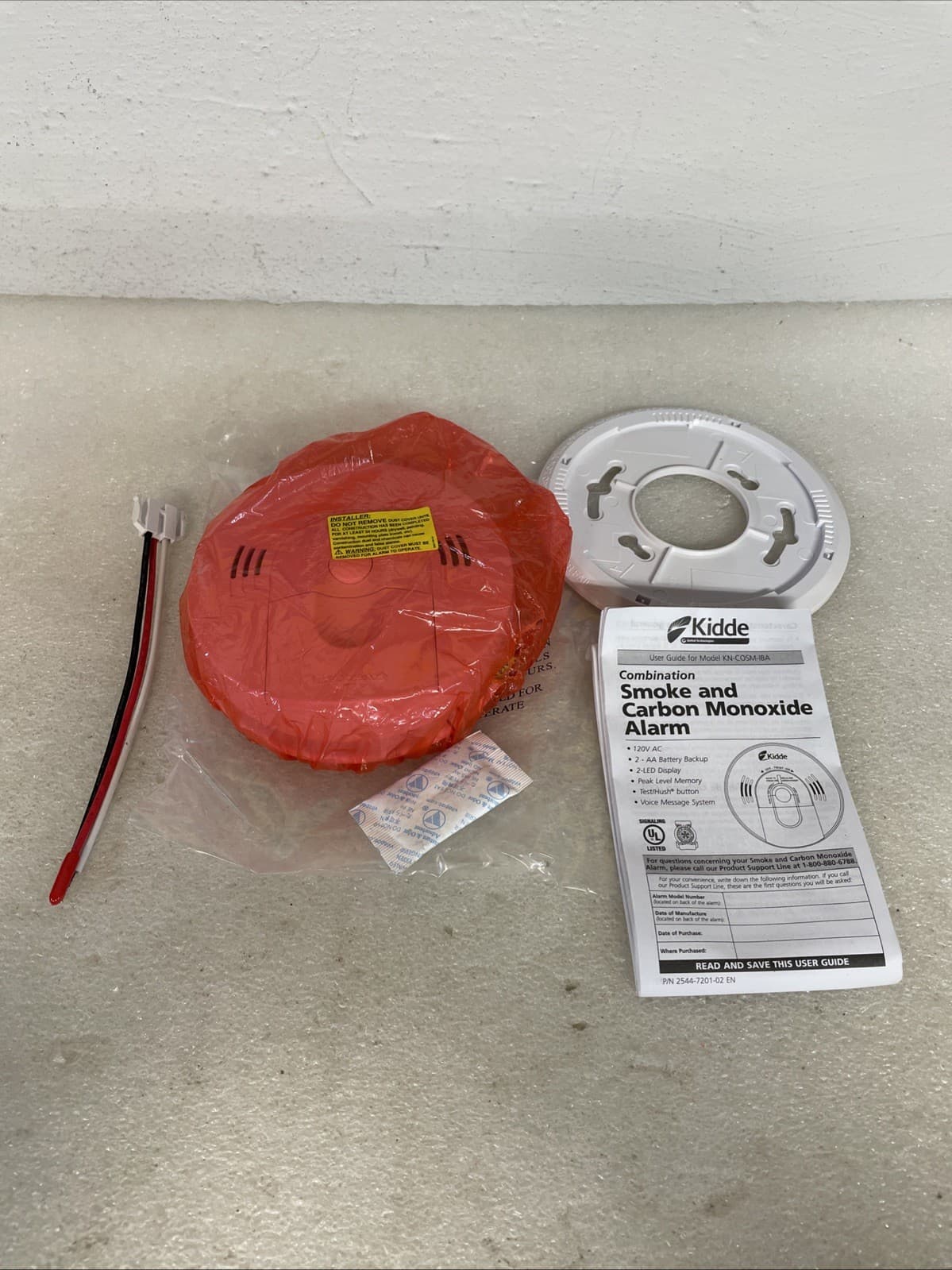 Kidde KN-COSM-IBA Hardwired Combo Carbon Monoxide Smoke Detector Alarm New