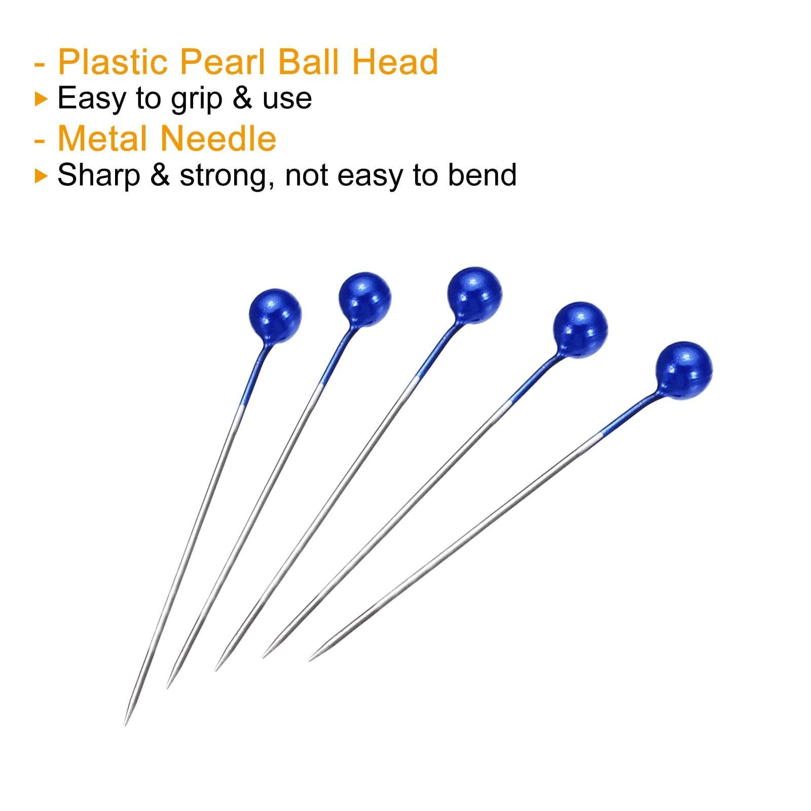 Pearlized Sewing Pins Ball Head Needle Straight Quilting Pin Blue 4