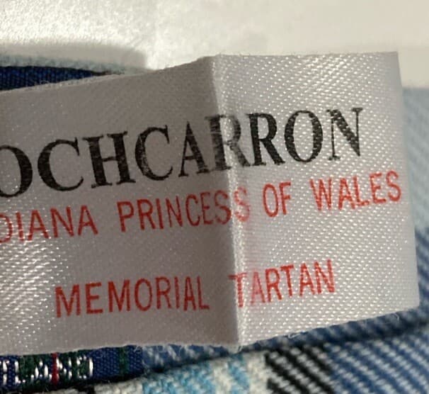 Lochcarron New Wool Princess Diana Memorial Tartan Kilt Size 12 Scotland 3
