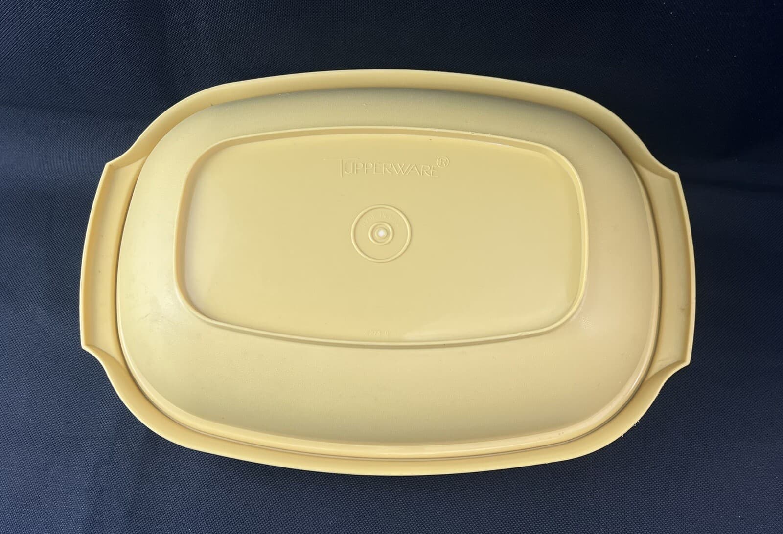 Tupperware 3 Piece Microwave Steamer Serving Bowl with Lid Gold 5