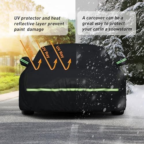 Waterproof Car Covers for 2006-2025 Dodge(Black) Custom Heavy Duty Charger 6