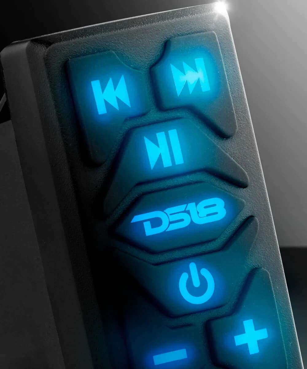 DS18 Waterproof Marine Bluetooth Rocker Switch Streamer Receiver Controls RKS-BT 2