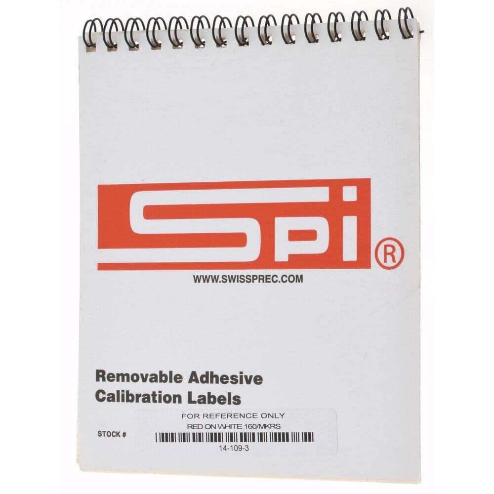 SPI 14-109-3 Removable Adhesive FOR REFERENCE ONLY Labels: 2" x 1/2" (160 Count) 5