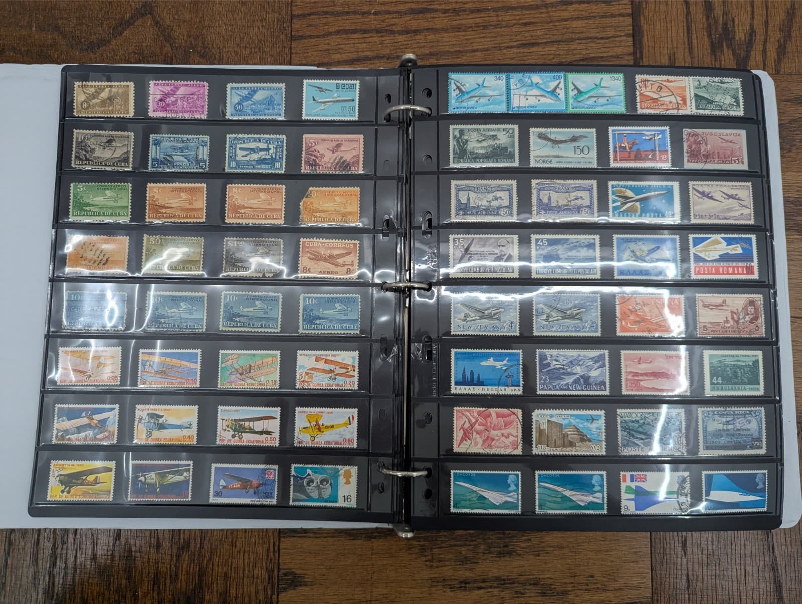 (Lot of 2580 Stamps) World Airplane Aviation Plane Stamp Collection Album Lot 1 4
